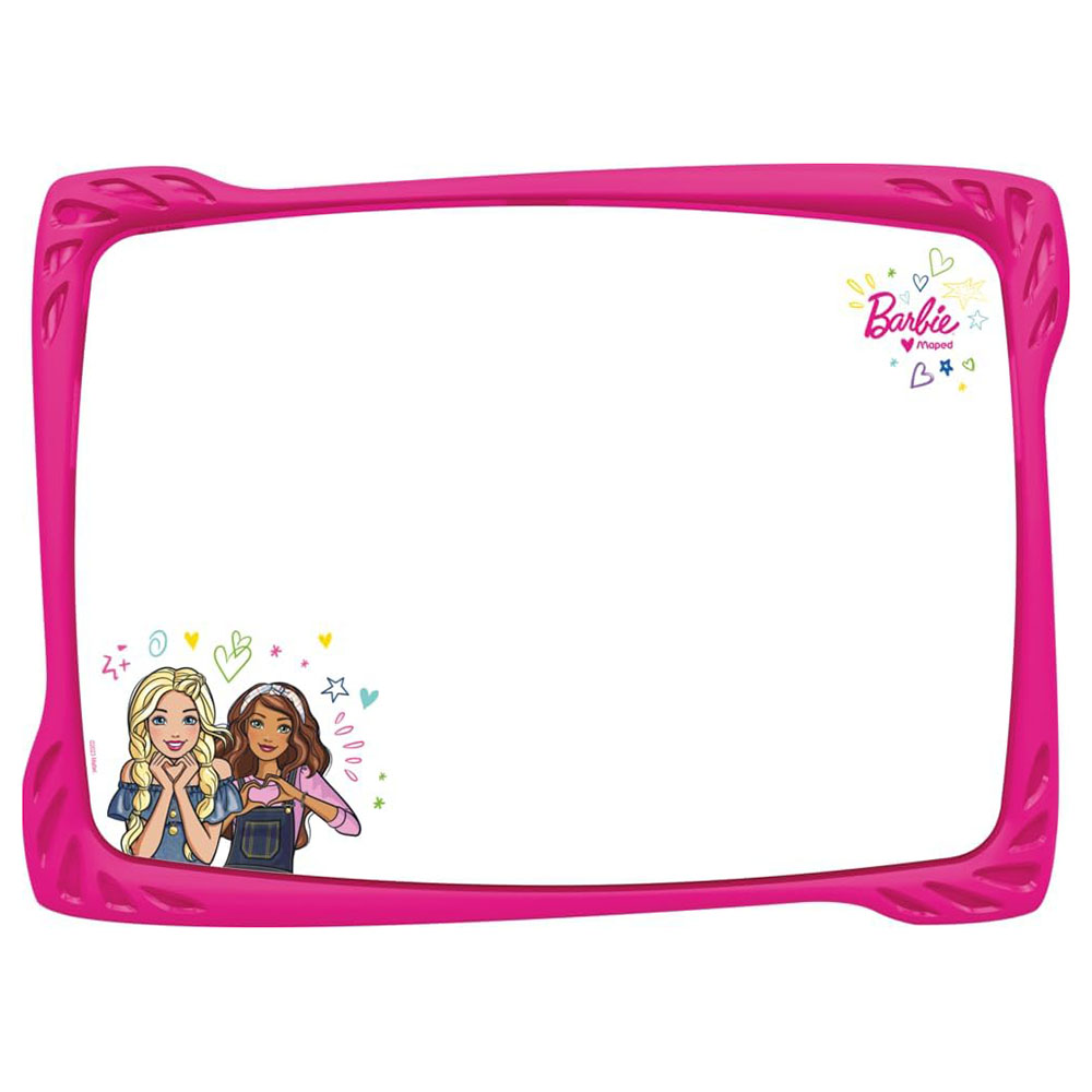 Maped - Barbie Double-Sided Unbreakable Whiteboard - Pink