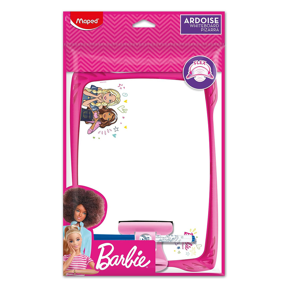 Maped - Barbie Double-Sided Unbreakable Whiteboard - Pink