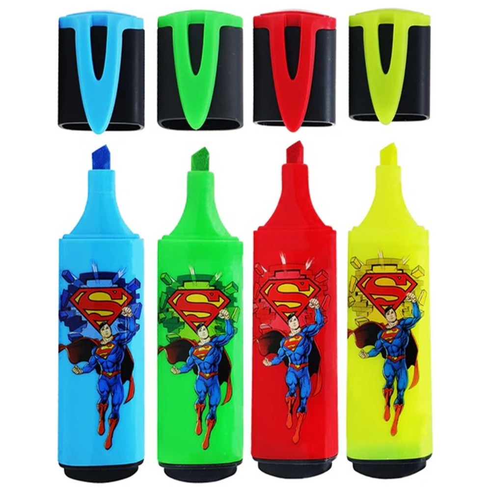 Maped - DC Superman Highlighters - Multicolor - 4 Pc Set