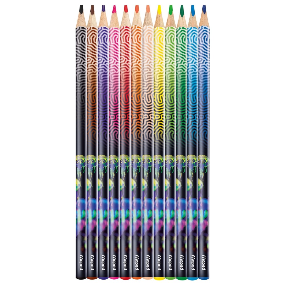 Maped - Deepsea Paradise Colour Pencils - Multicolor - 12 Pc Set