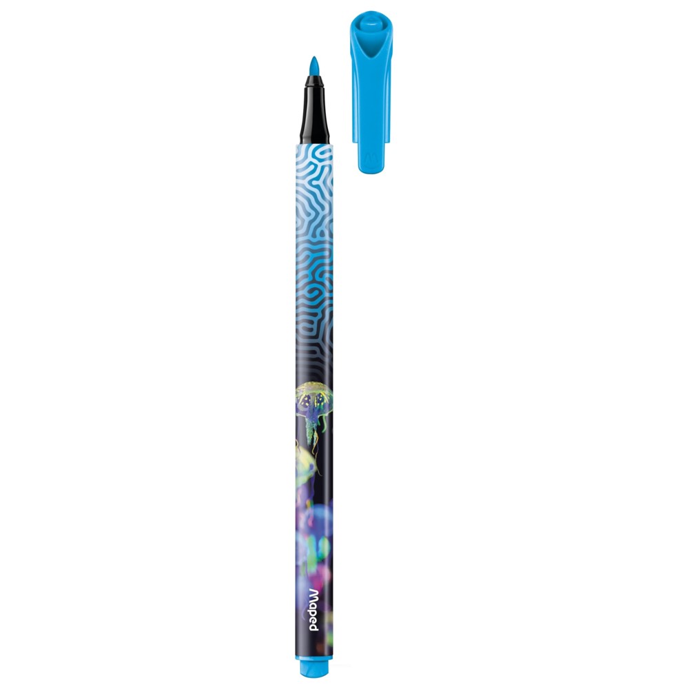 Maped - Deepsea Paradise Felt Tip Pens - Multicolor - 12 Pc Set