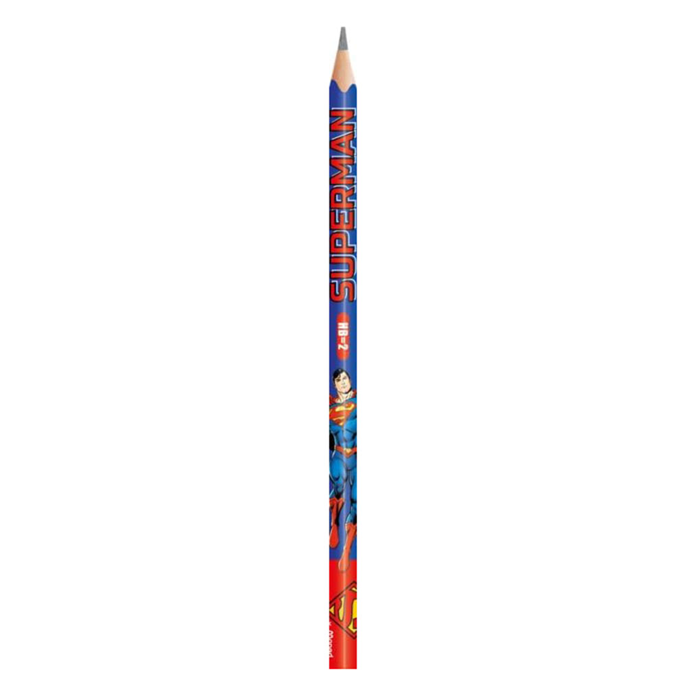 Maped - DC Superman Crayons Graphite HB 2 Pencils - Multicolor - 6 Pc Set