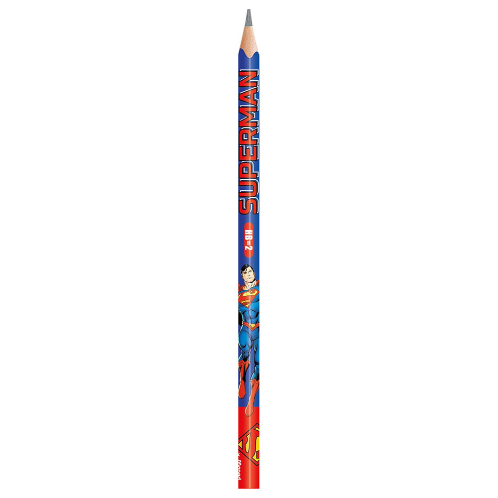 Maped - DC Superman Crayons Graphite HB 2 Pencils - Multicolor - 6 Pc Set