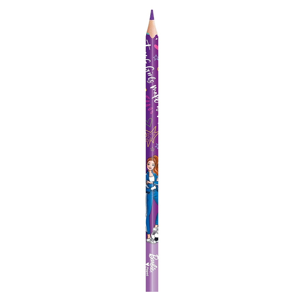 Maped - Barbie Color Pencils - Multicolor - 12 Pc Set
