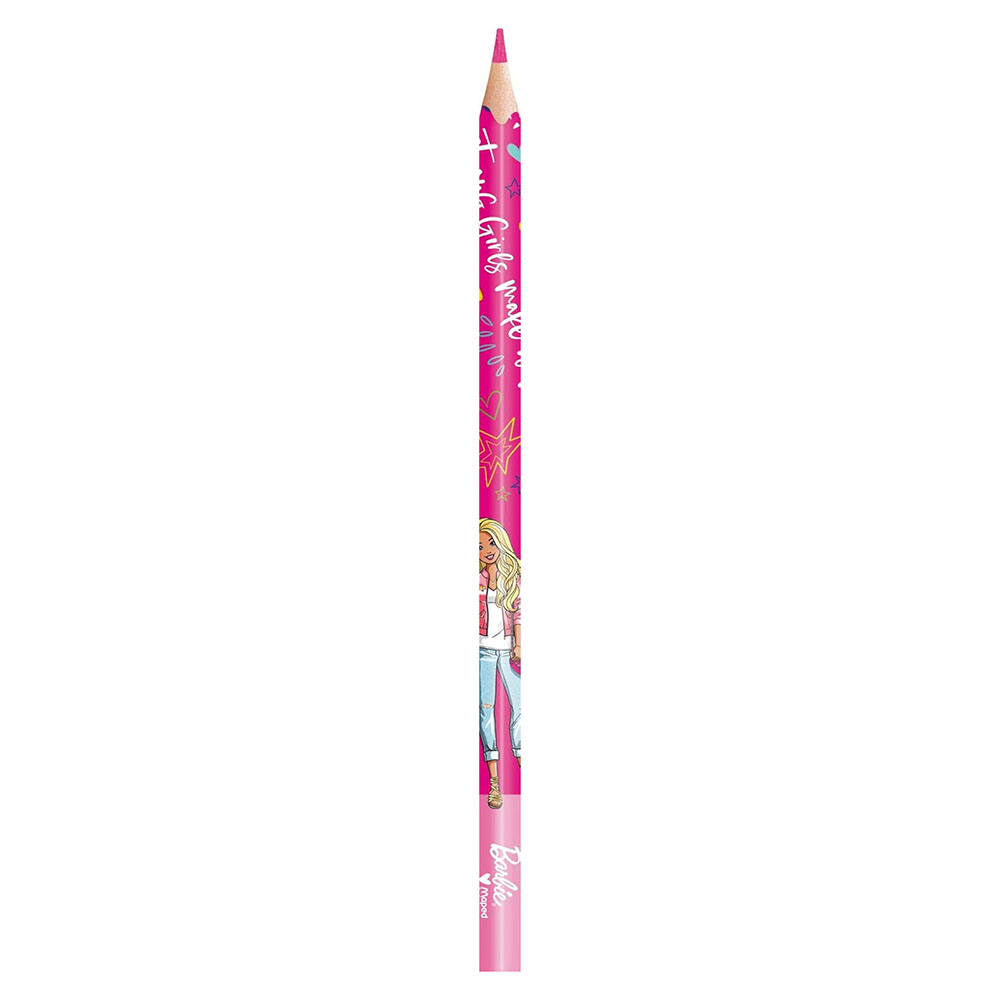 Maped - Barbie Color Pencils - Multicolor - 12 Pc Set