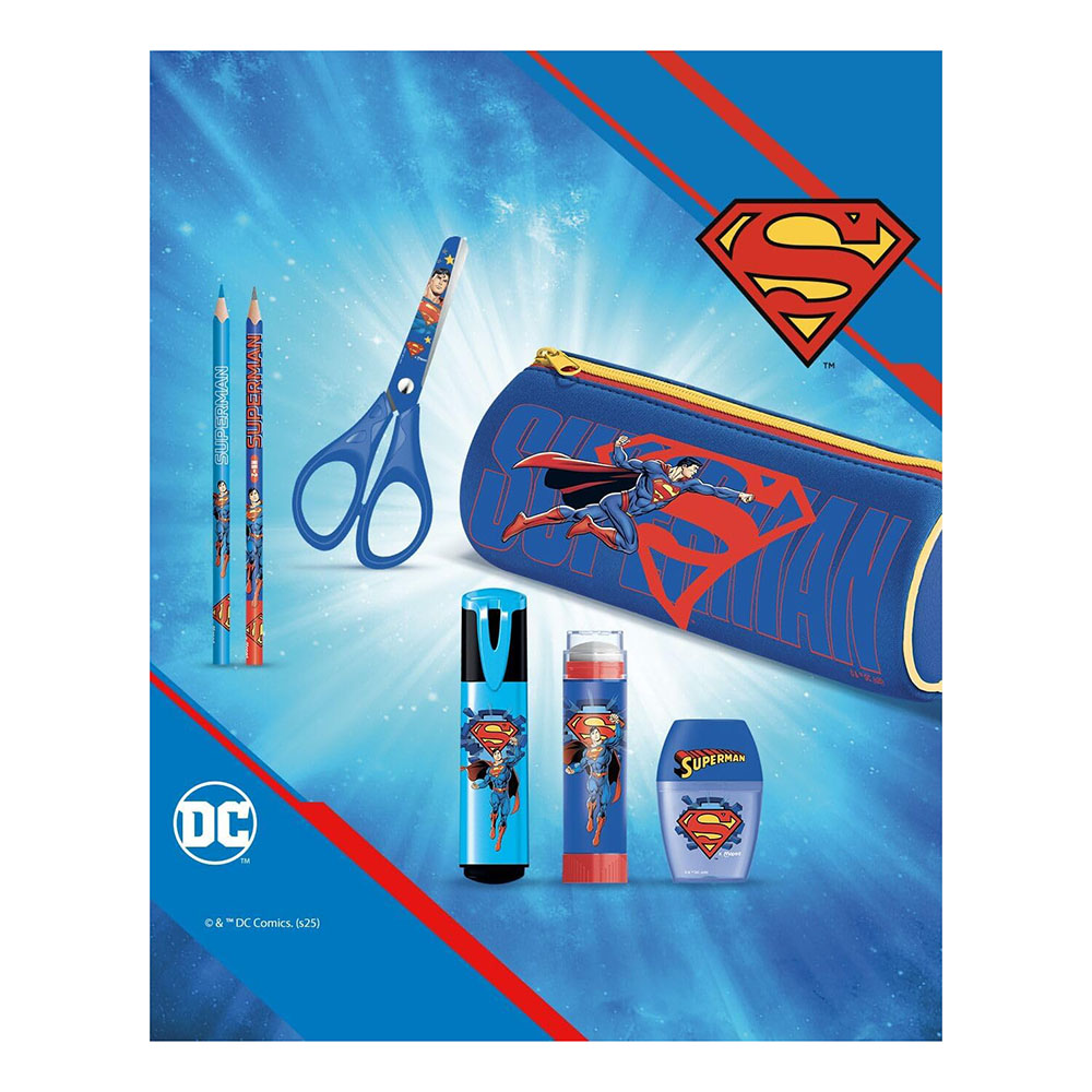 Maped - DC Superman Colour Pencils - Multicolor - 12 Pc Set