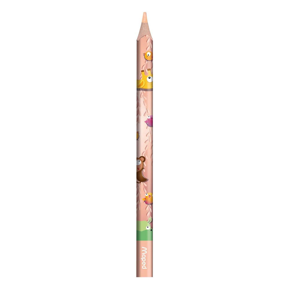 Maped - Jungle Fever Jumbo Color Pencils - Multicolor - 12 Pc Set