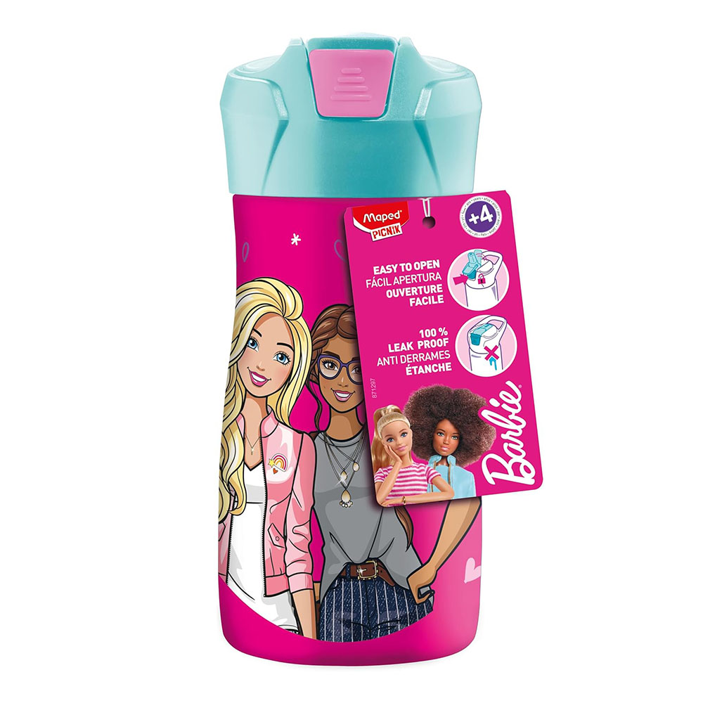 Maped - Picnik Stainless Steel Water Bottle - Barbie - 430 ml