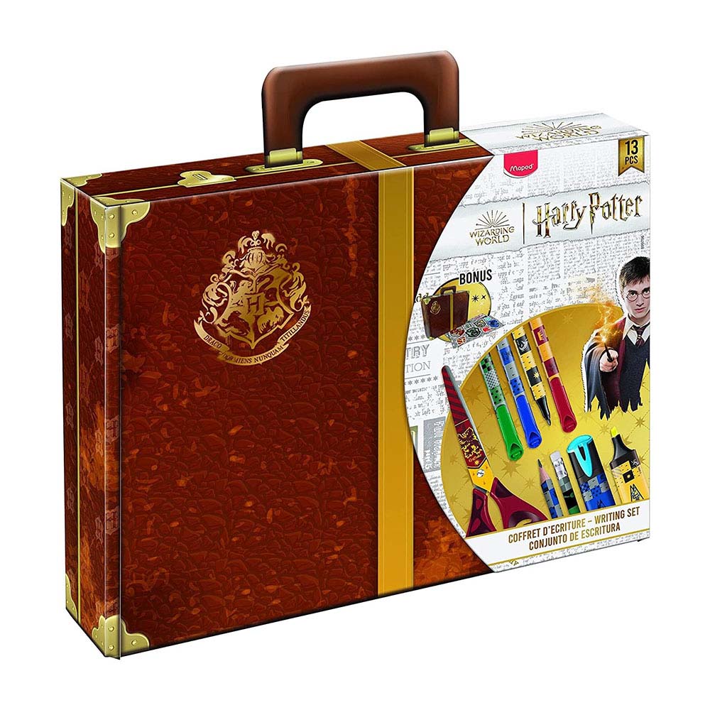 Maped - Harry Potter Wizarding World Writing Suitcase - Multicolor - 13 Pc Set