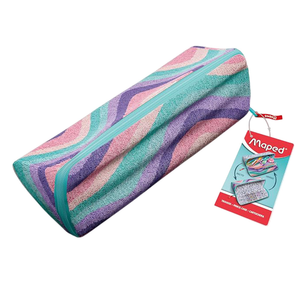 Maped - Reversible Pencil Case - Softy Wave - XXL