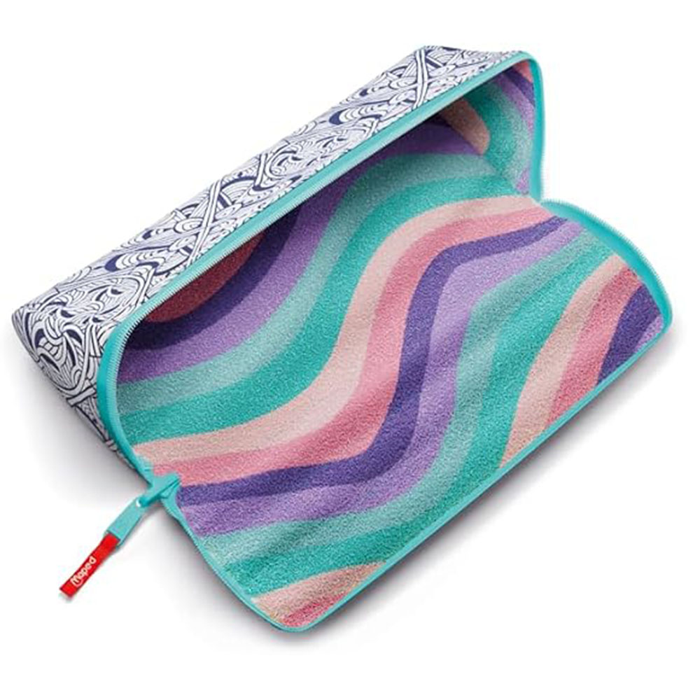 Maped - Reversible Pencil Case - Softy Wave - XXL