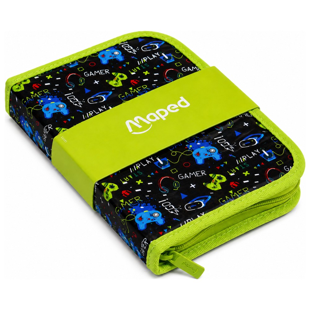Maped - All-In-One Filled Pencil Case - Gaming - 21 Pc Set