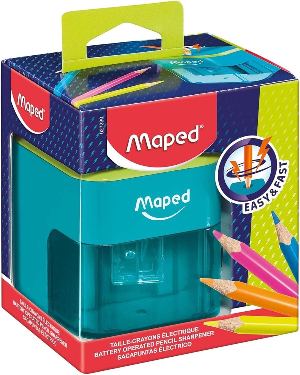 Maped - Battery Electric Pencil Sharpener - Blue