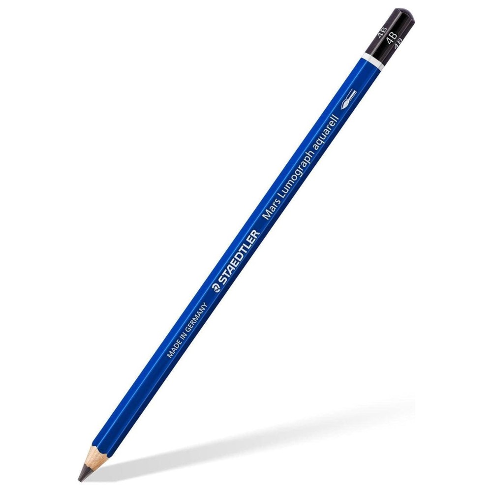Staedtler - Watercolour Graphite Pencils With Round Brush - 4 Pc Set