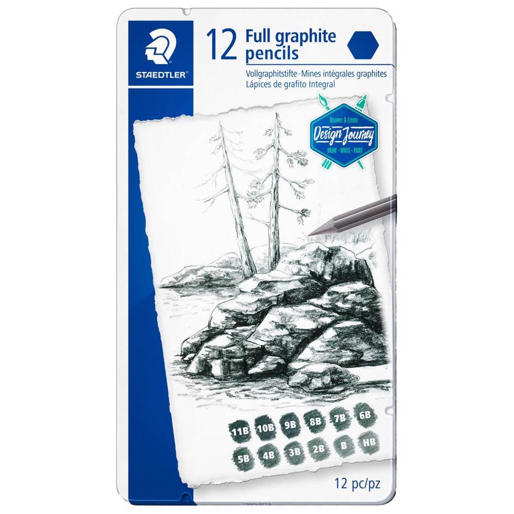 Staedtler - Full Graphite Pencils - 12 Pc Set