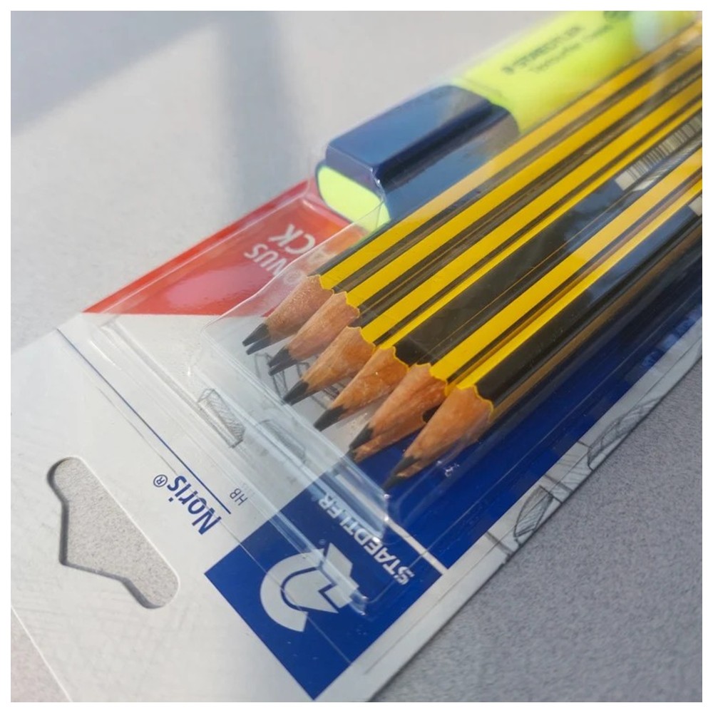 Staedtler - Noris Upcycle Pencils With Highlighter - 13 Pc Set