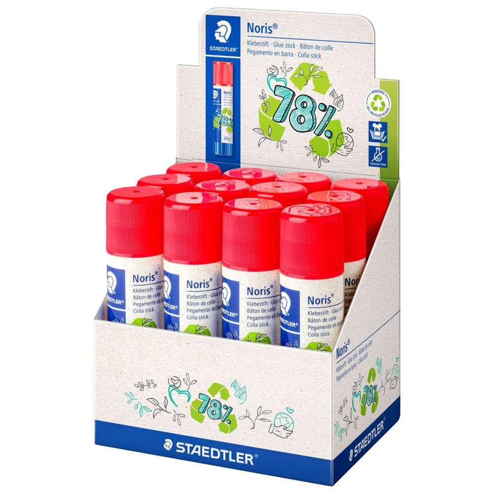Staedtler - Noris Glue Stick Bulk Display Box  - 40 gm - 12 Pc Set