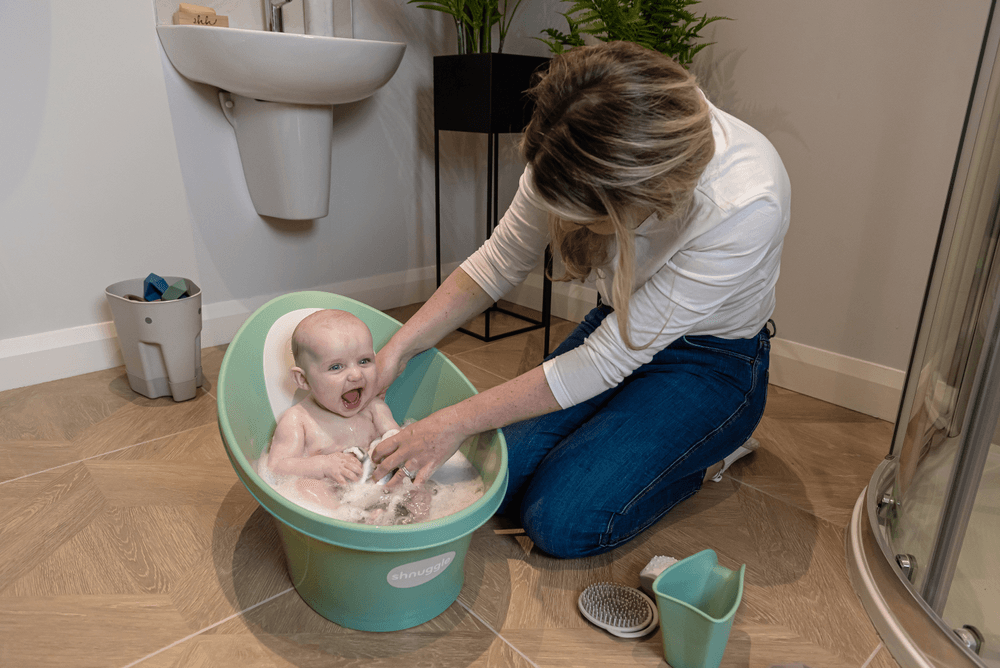 Shnuggle - Baby Bath Starter Bundle - Eucalyptus - 4pc Set