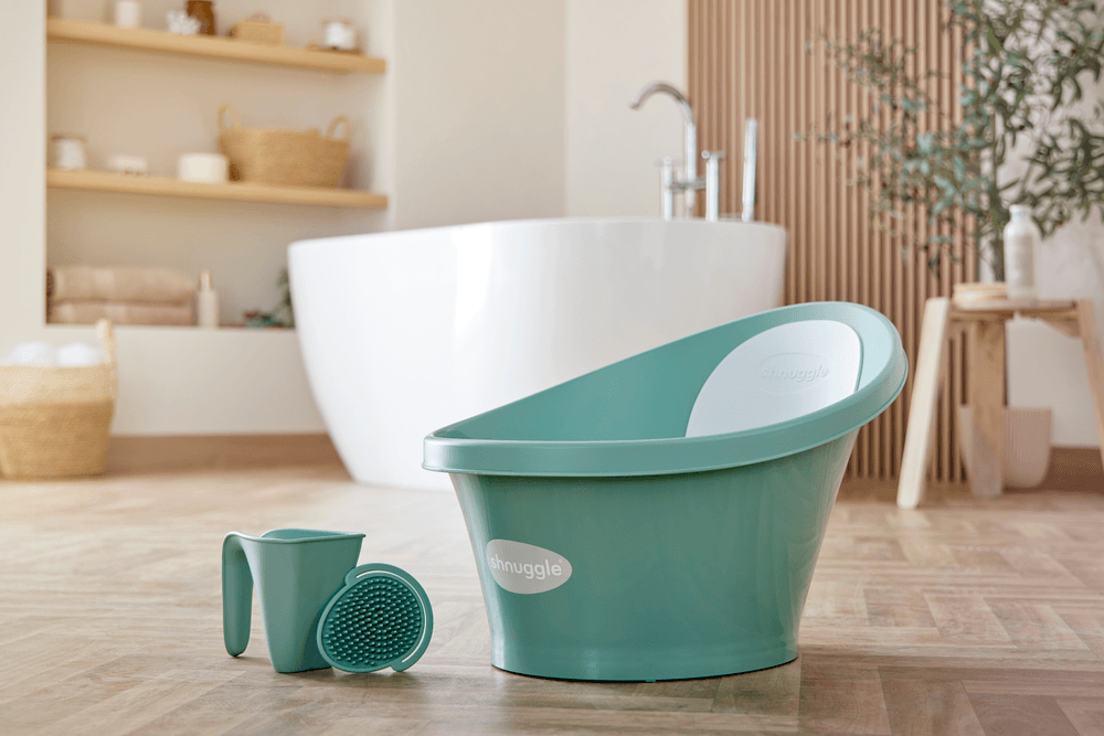 Shnuggle - Baby Bath Silicone Brush - Eucalyptus