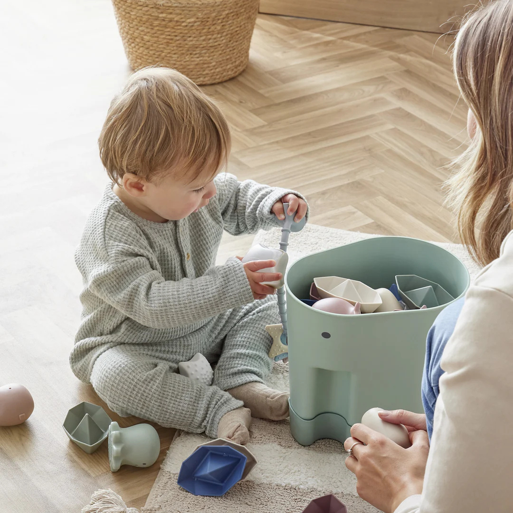Shnuggle - Ellie' Bath Toy Drying Caddy - Grey