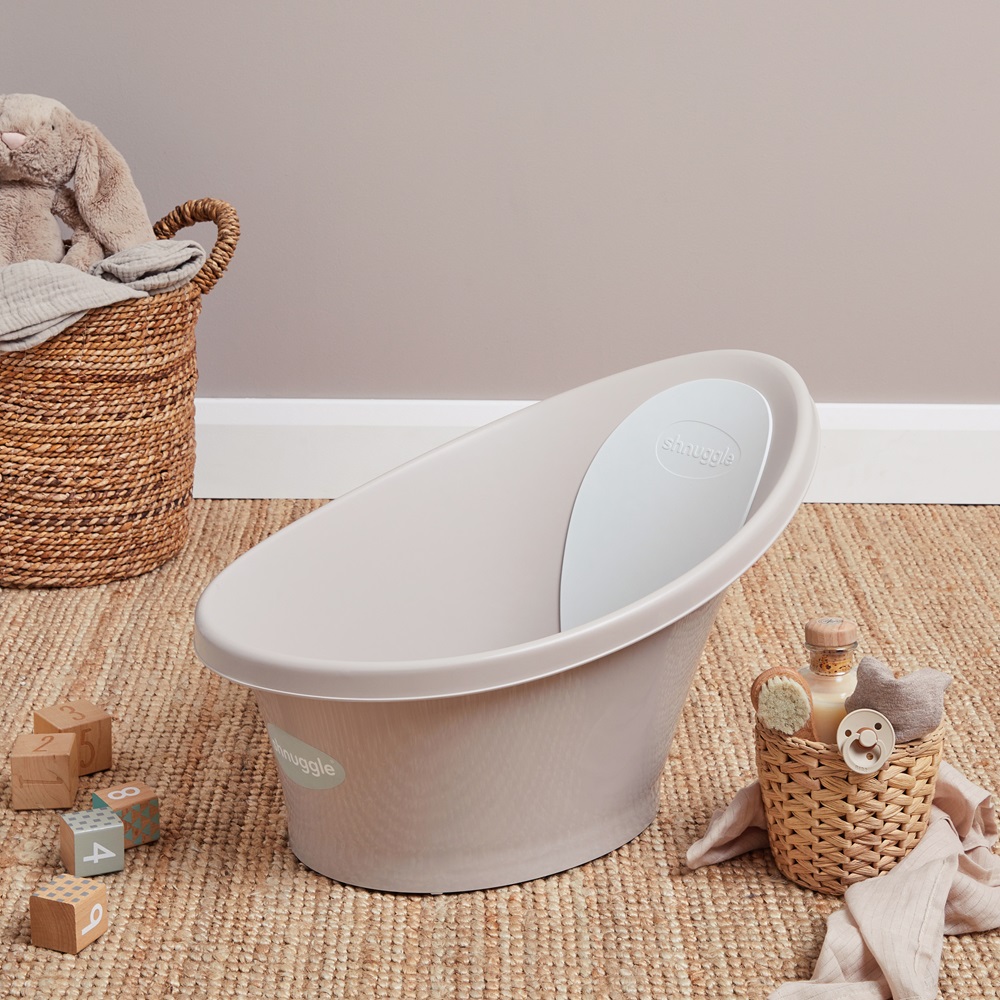 Shnuggle - Baby Bath Starter Bundle - Taupe - 5pc Set