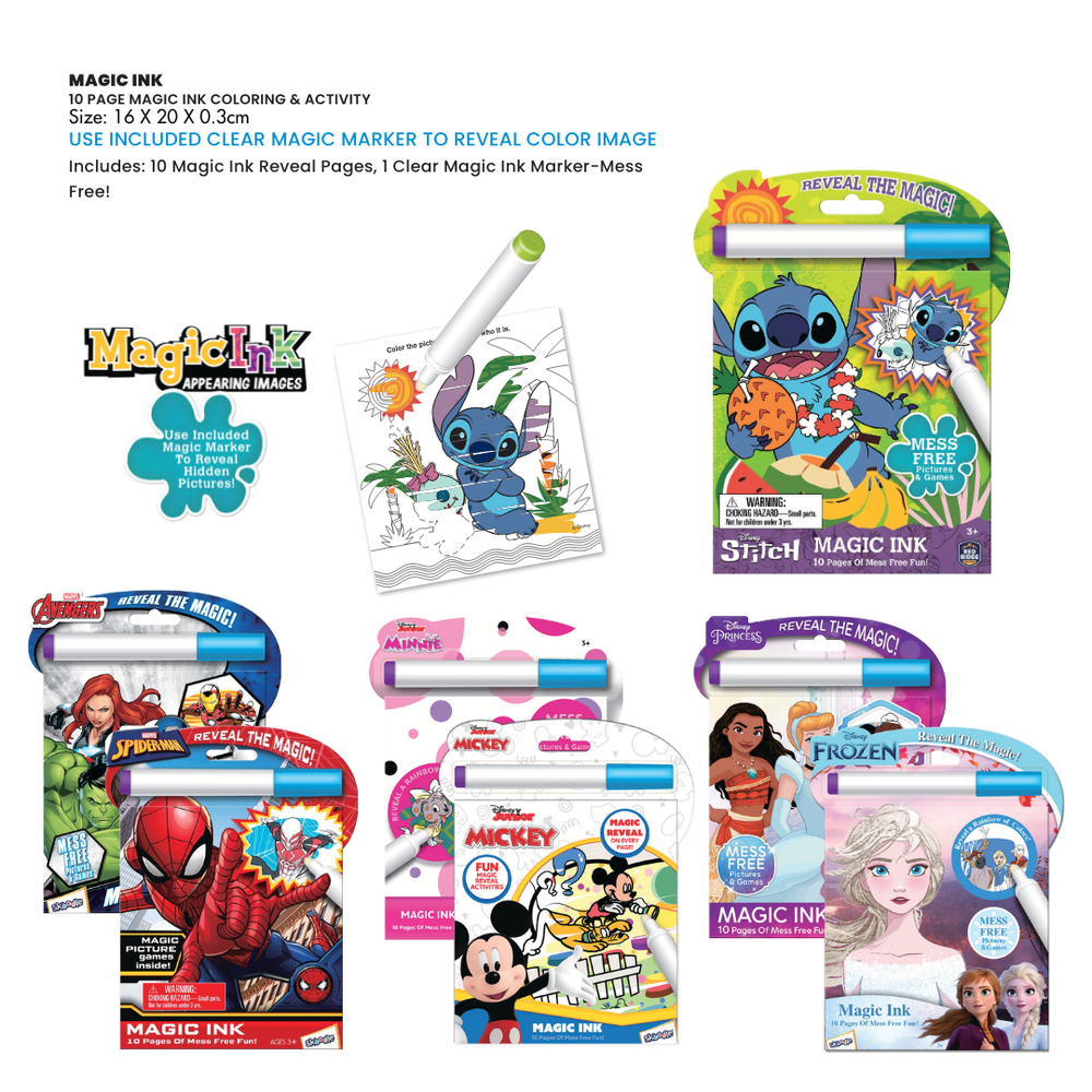 Disney Stitch Magic Ink Book With Pen
