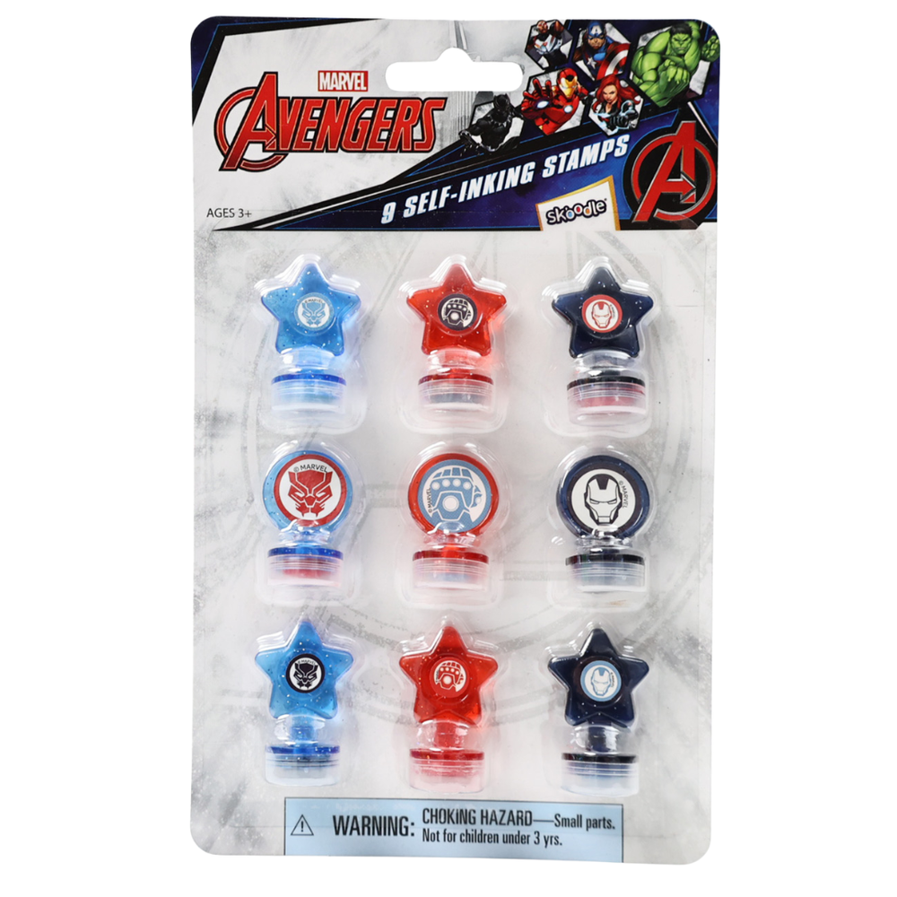 Marvel - Avengers Self Inking Stamps Kit - 9pcs