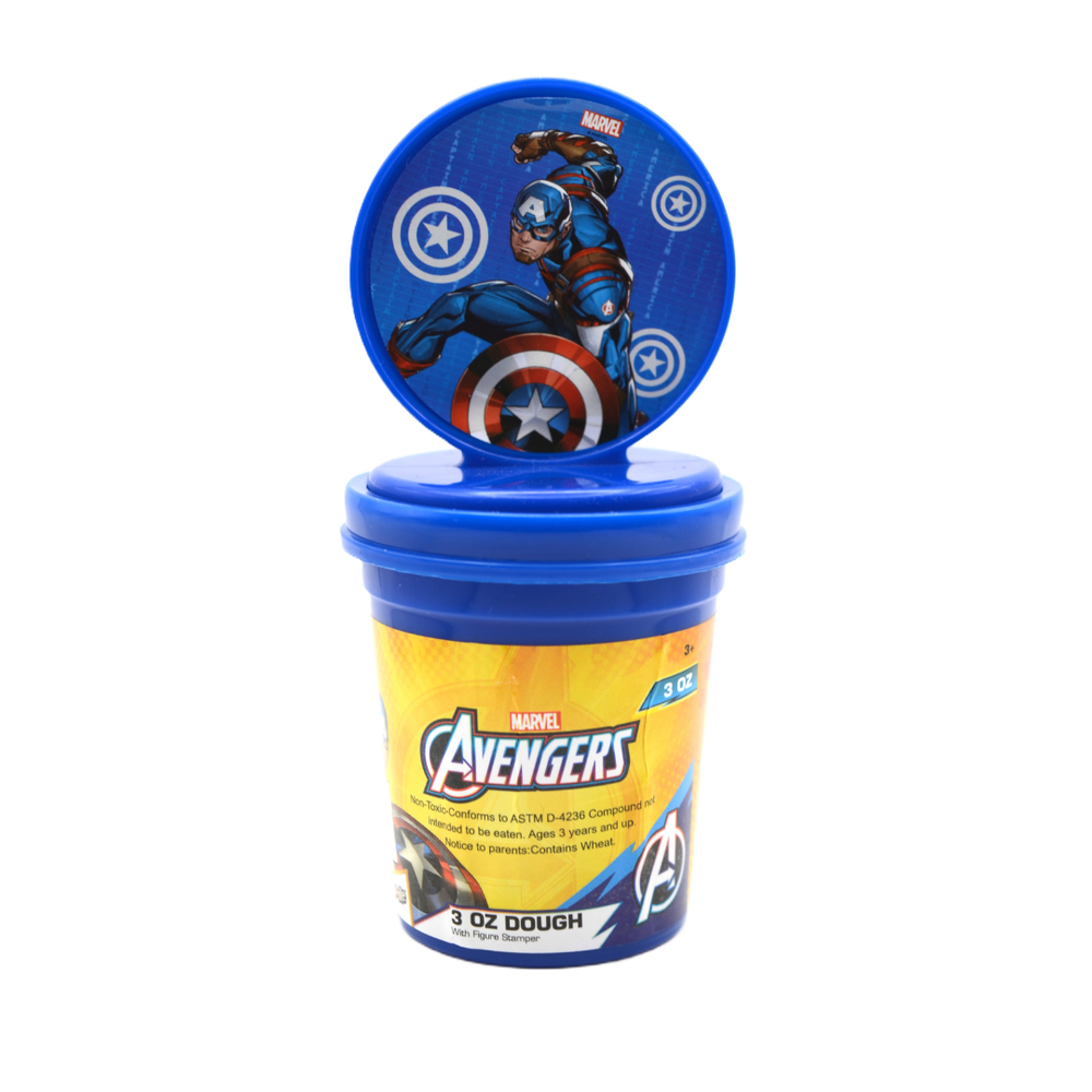 Marvel - Captain America Clay Dough with Figure Stamper - 85gm