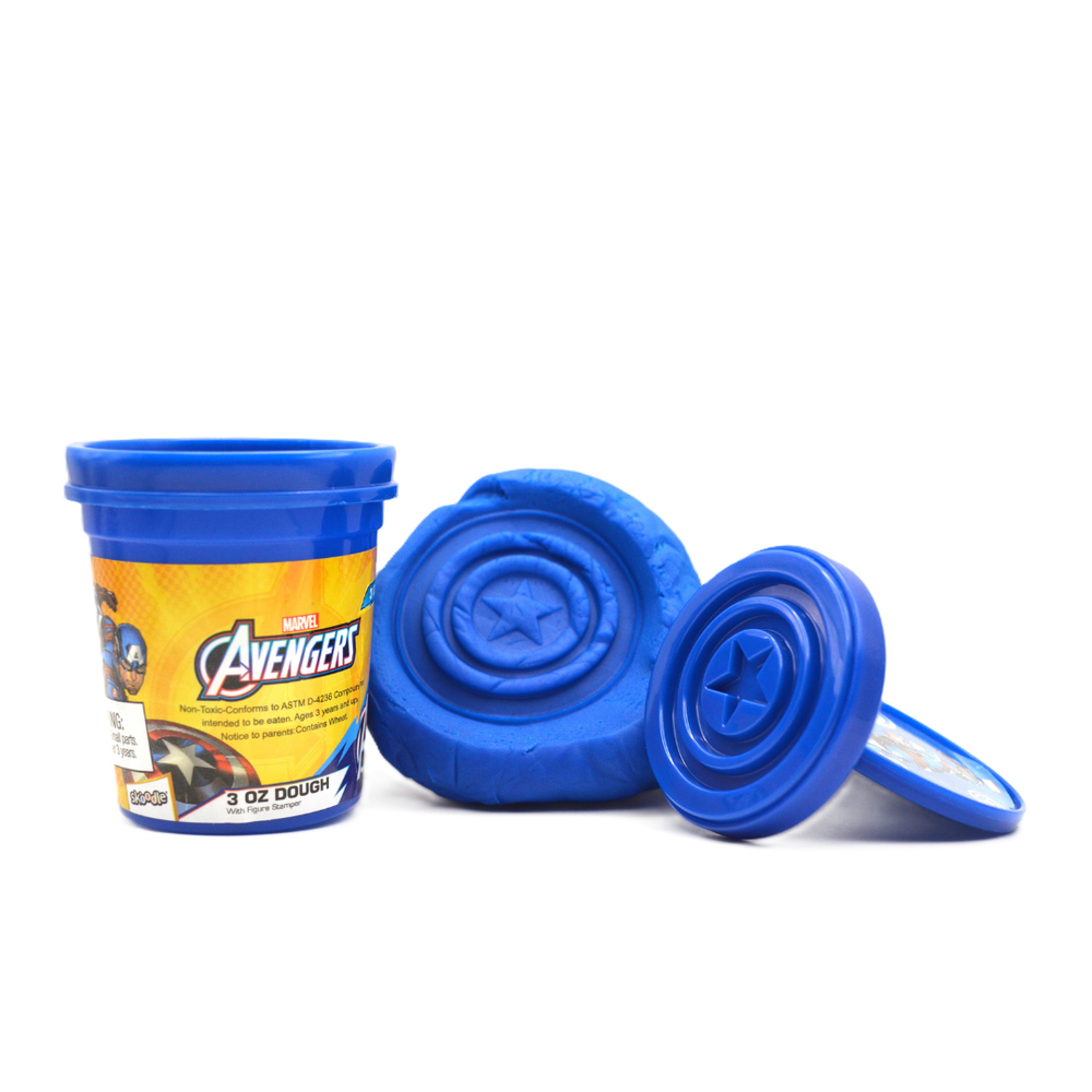 Marvel - Captain America Clay Dough with Figure Stamper - 85gm