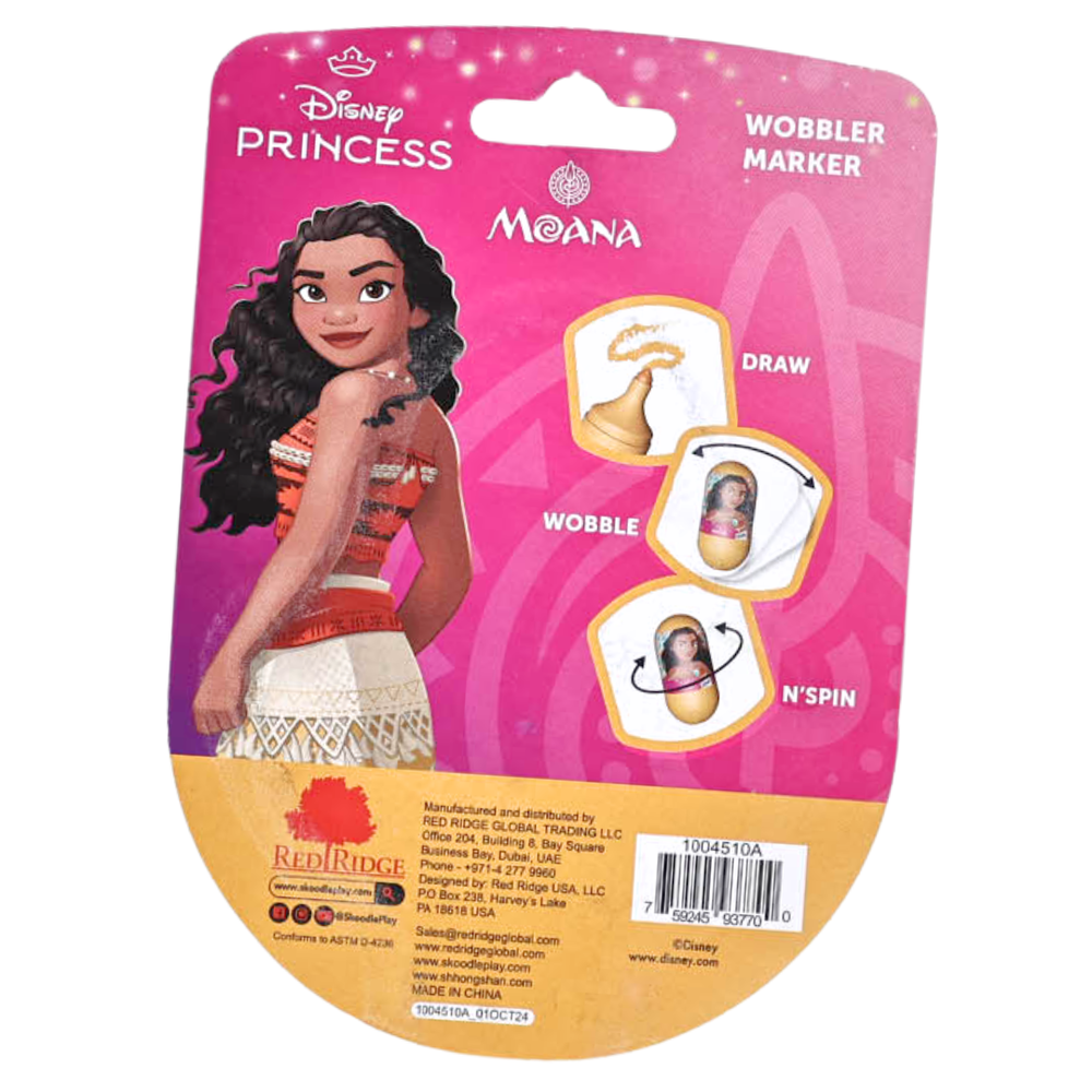 Disney Princess Moana Wobbler Marker - Orange - 1 Pc