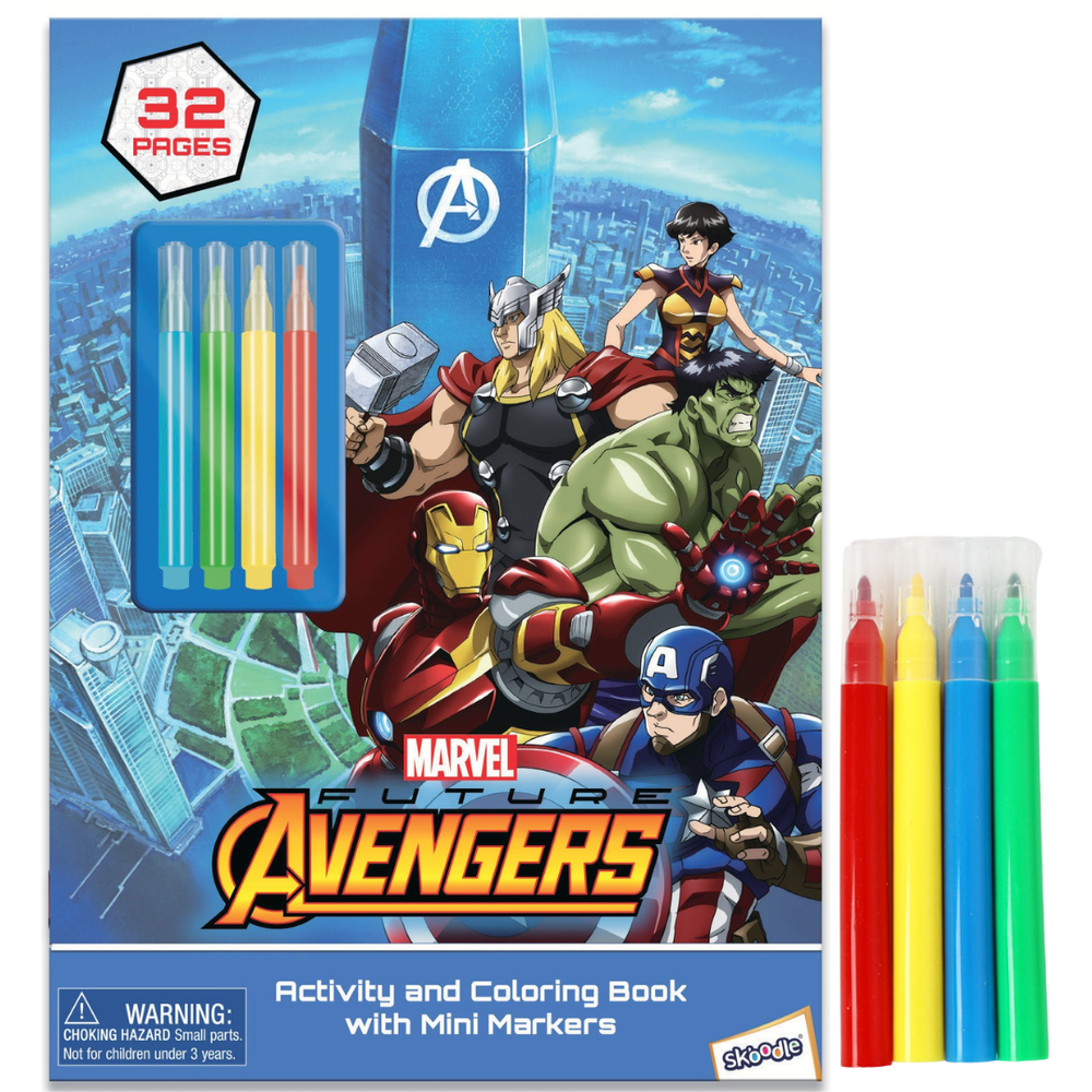 Marvel - Avengers Activity Book with Mini Markers