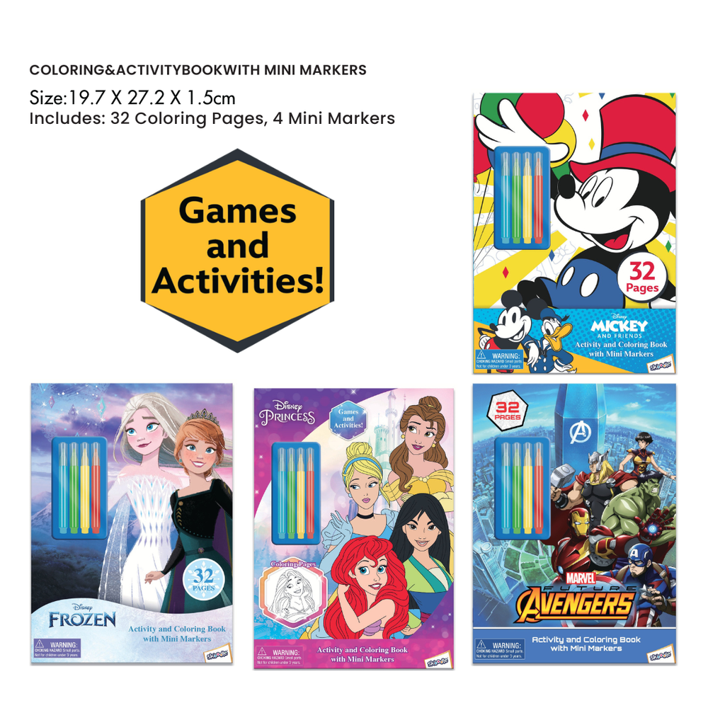 Marvel - Avengers Activity Book with Mini Markers