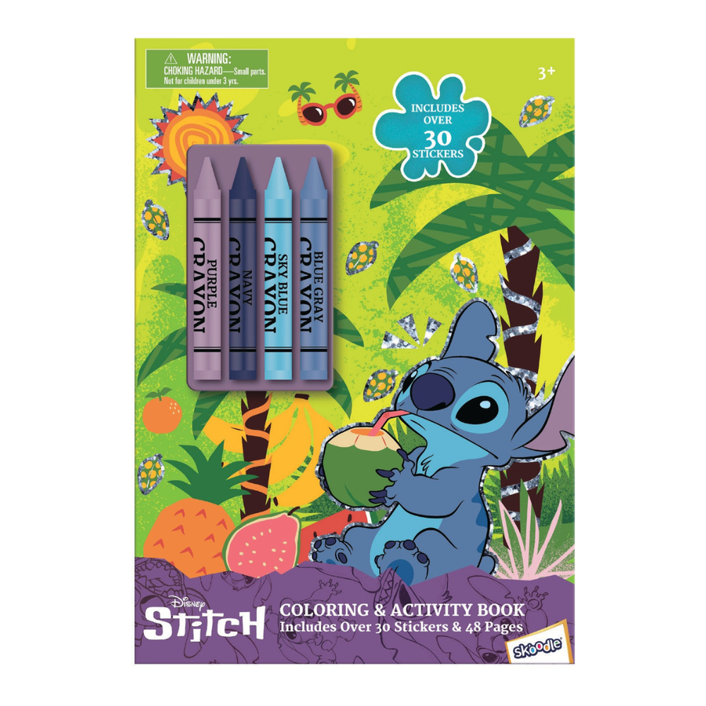 Disney - Stitch Coloring & Activity Book & Crayons