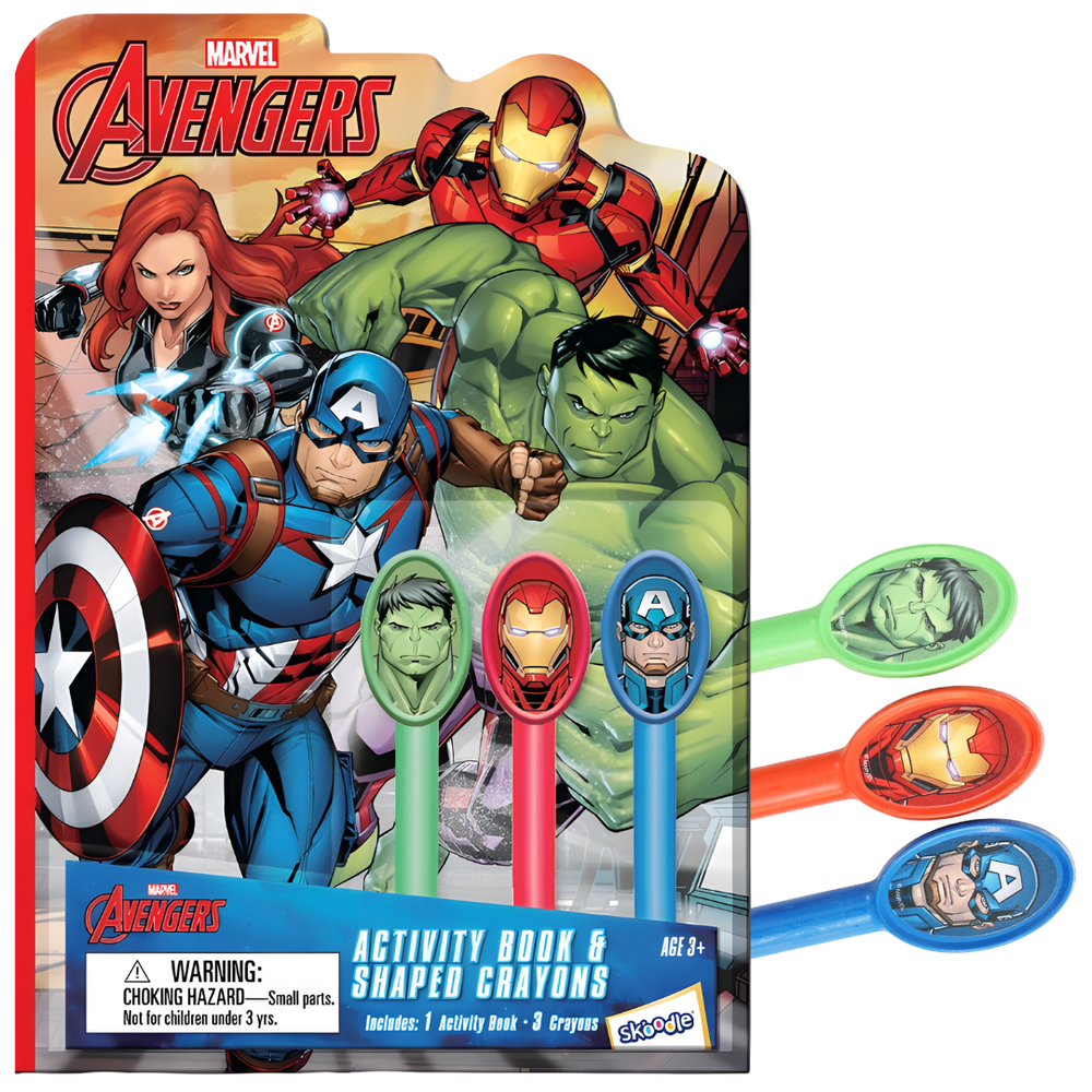 Marvel - Avengers Activity Book and Shaped Crayons