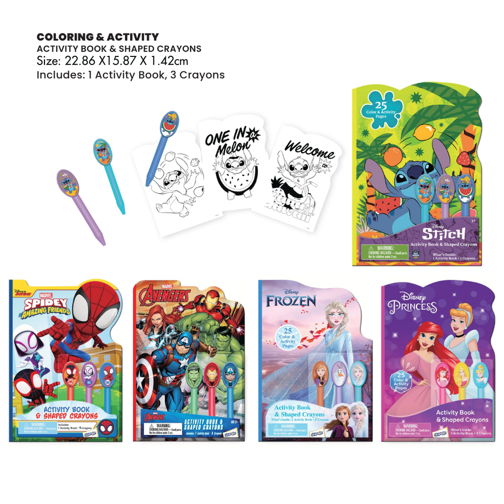 Marvel - Avengers Activity Book and Shaped Crayons
