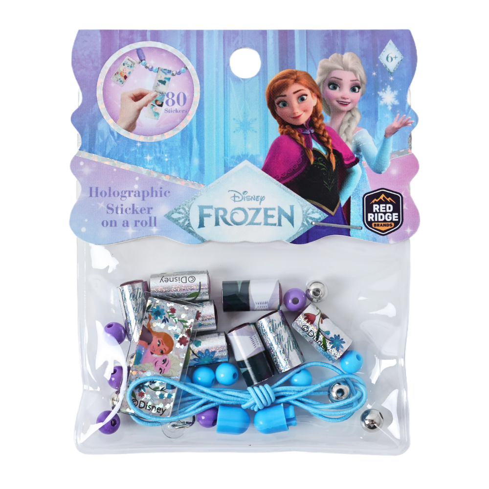 Disney - Frozen Holographic Sticker On A Roll Bracelet Making Craft Set - Multicolor