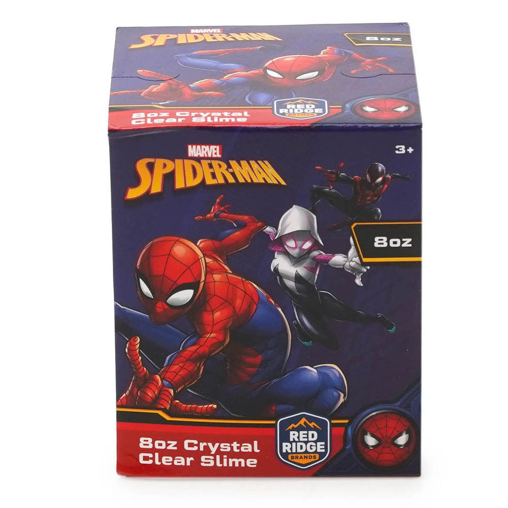Slime Squad - Marvel Spider Man Crystal Clear Slime - Blue - 236 ml