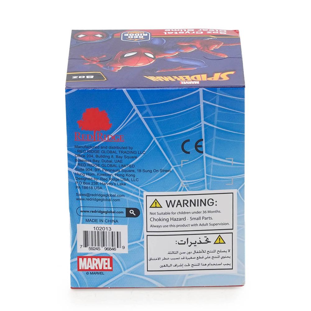Slime Squad - Marvel Spider Man Crystal Clear Slime - Blue - 236 ml