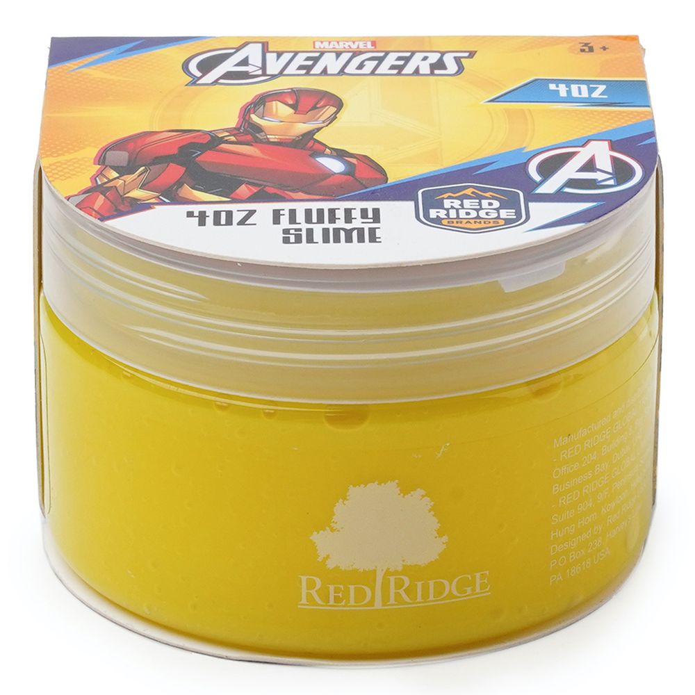 Slime Squad - Marvel Avengers Fluffy Slime - Yellow - 118 ml
