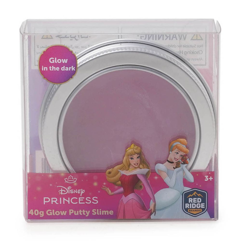 Slime Squad - Disney Princess Glow Putty Slime - Pink - 40 gm