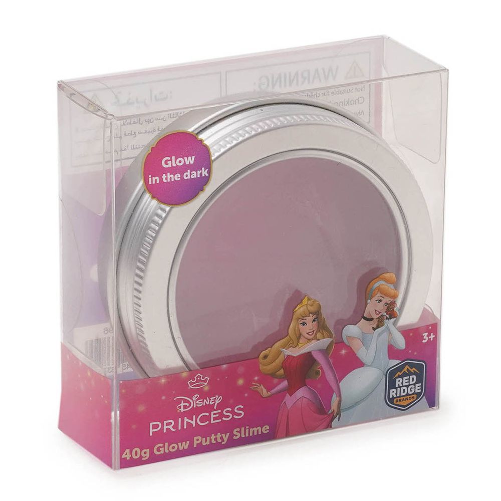 Slime Squad - Disney Princess Glow Putty Slime - Pink - 40 gm