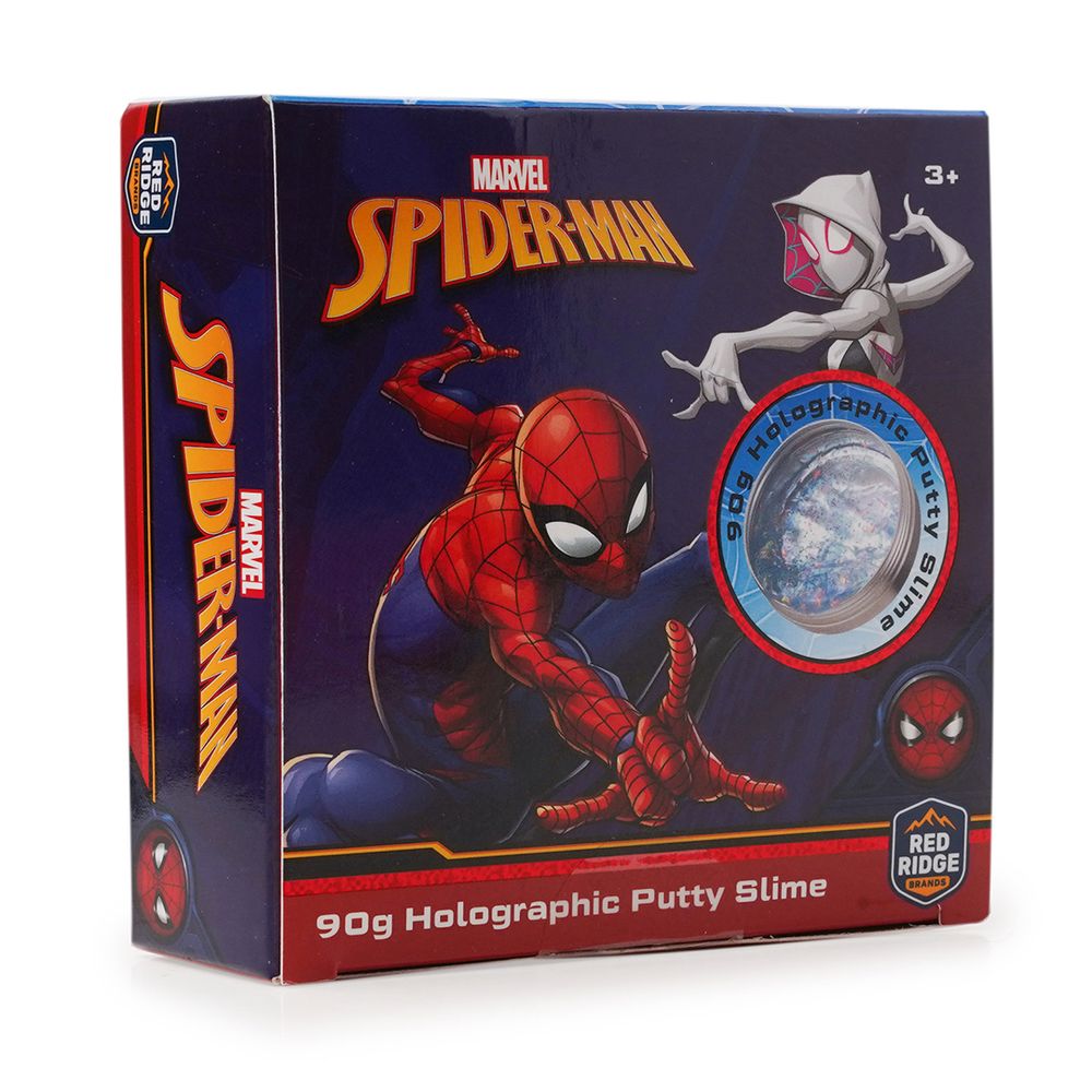 Slime Squad - Marvel Spider Man Holographic Putty Slime - Blue - 90 gm