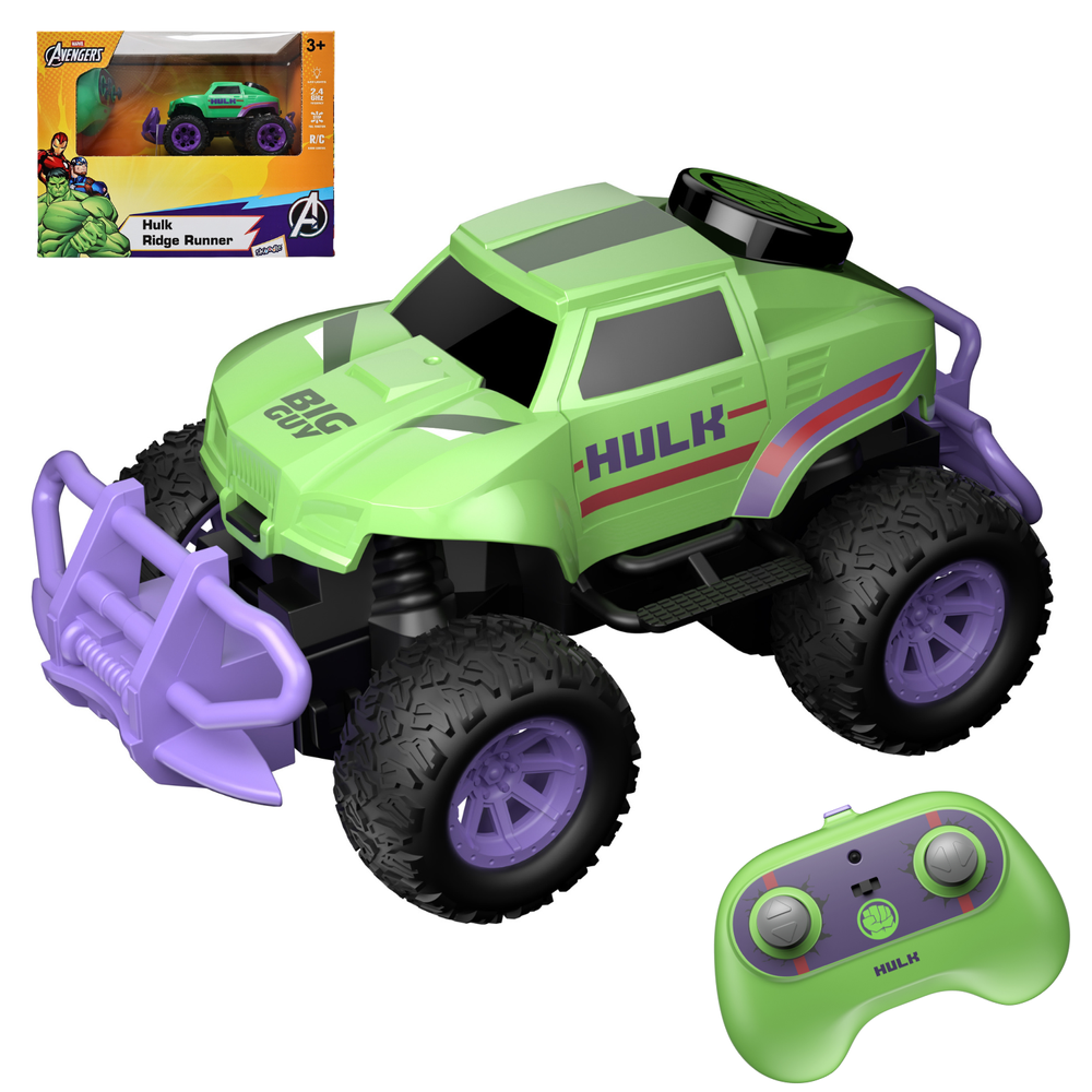 Marvel - Hulk Ridge Runner RC Toy Car - Multicolor