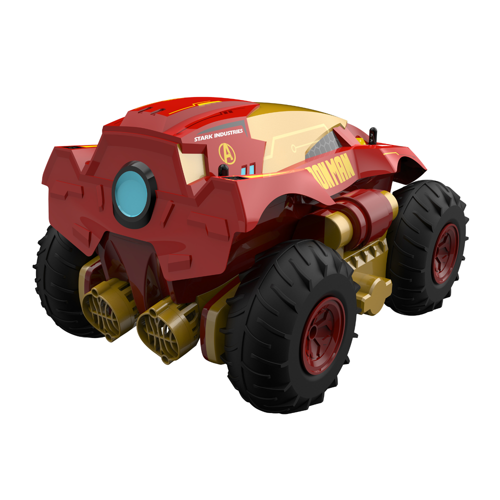 Marvel - Iron Man Dual Terrain Morph Gladiator RC Toy Car - Multicolor