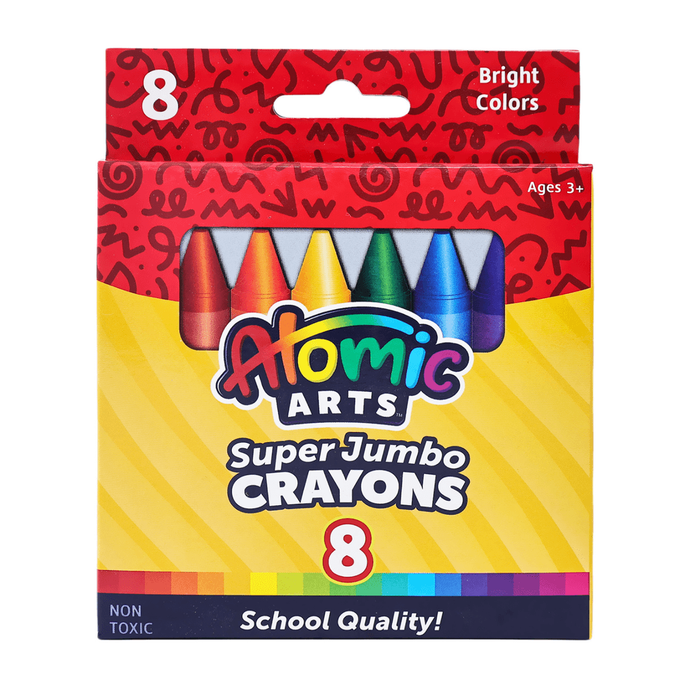 SKOODLE - Atomic Arts Jumbo Crayons - 8 Pcs