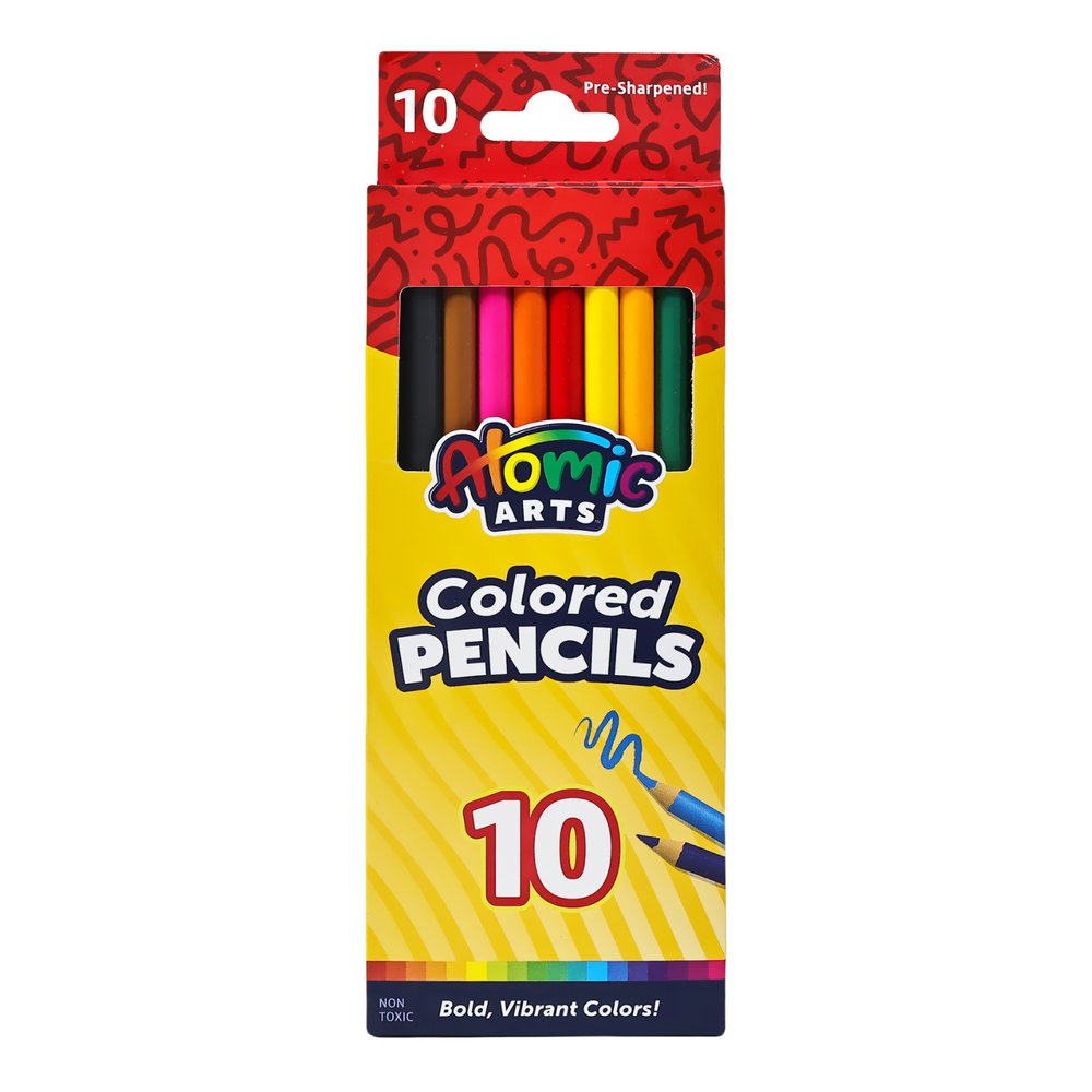 SKOODLE - Atomic Arts Colored Pencils - 10 Pcs