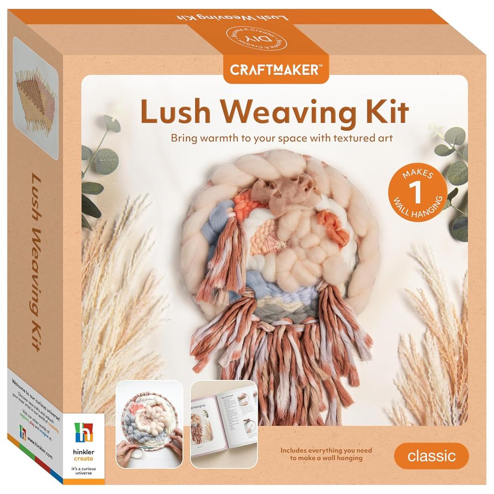 Hinkler - Craft Maker Lush Weaving Classic Craft Kit - Multicolor