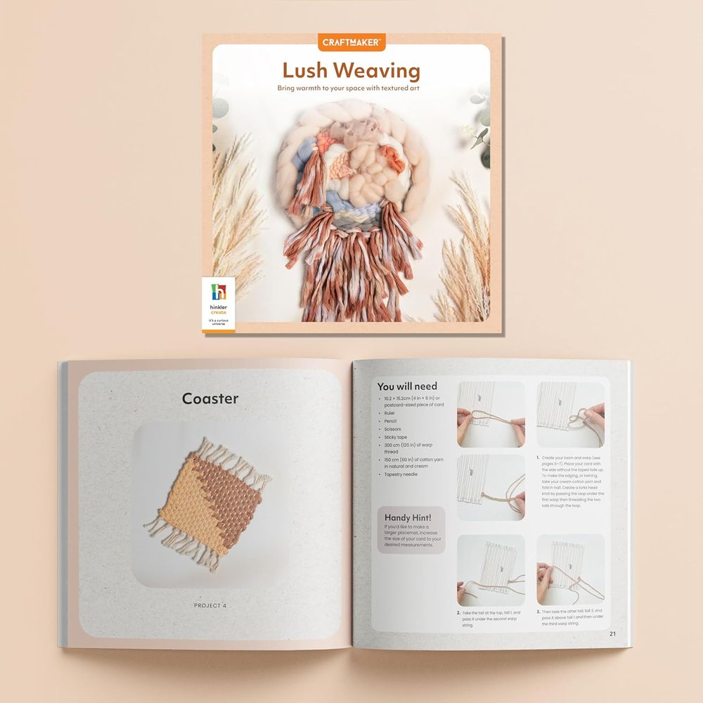 Hinkler - Craft Maker Lush Weaving Classic Craft Kit - Multicolor
