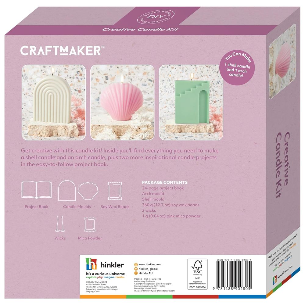 Hinkler - Craft Maker Creative Candle Classic Craft Kit - Multicolor