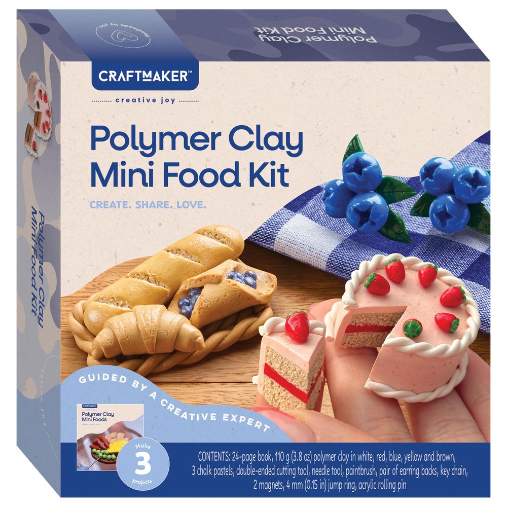 Hinkler - Craft Maker Polymer Clay Mini Food Kit - Multicolor